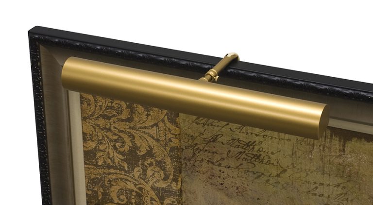 16-inch Classic Contemporary Gold Plug-In Picture Light