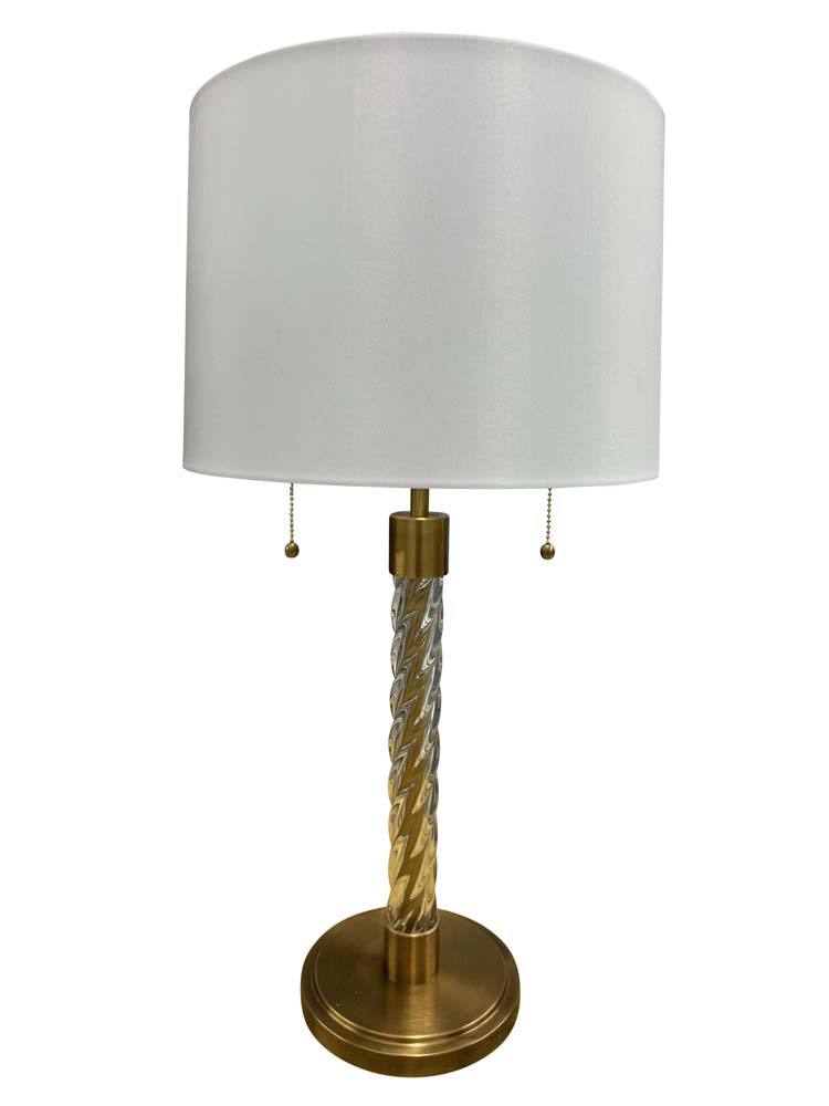 30.5-inch Chloe Brushed Brass Table Lamp