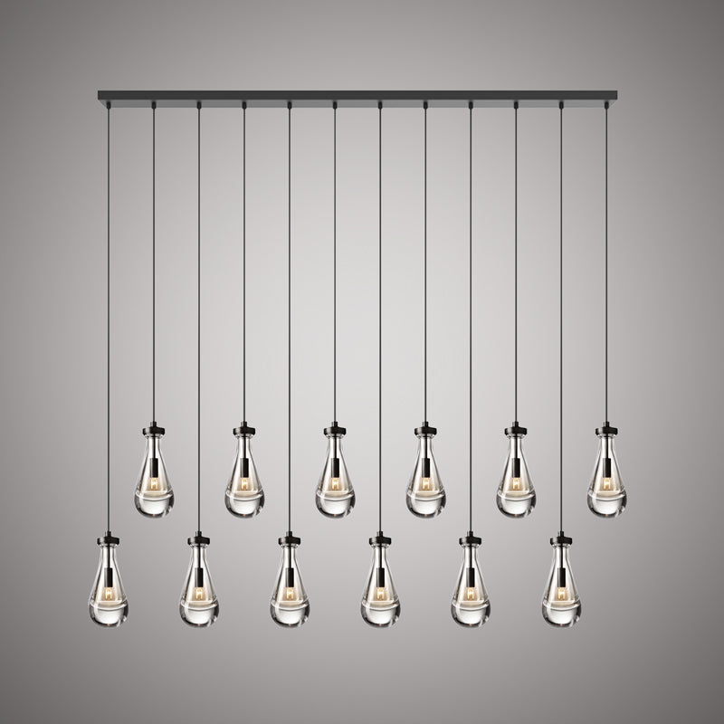 12 Lights Loft 12-light Chandelier Matte Black  Dimmable 480W