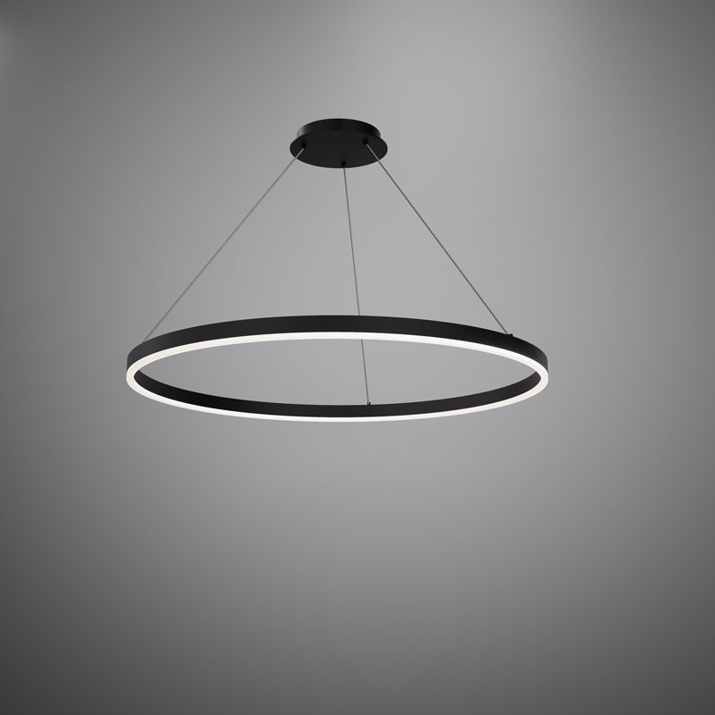 Ring 24-in  Matte Black  Dimmable 38W
