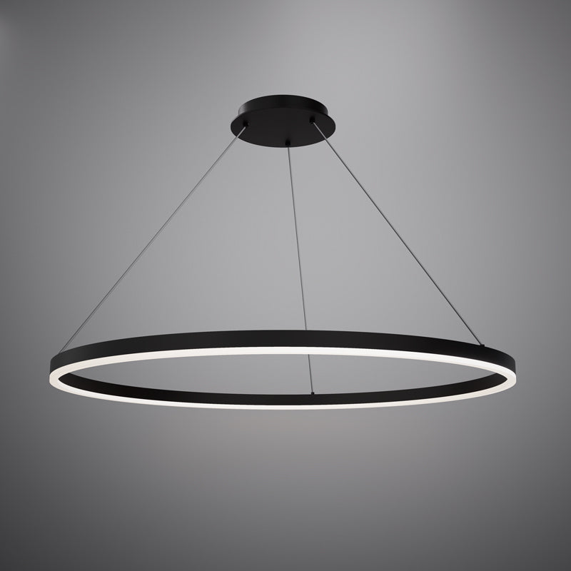 Ring 32-in  Matte Black  Dimmable 48W