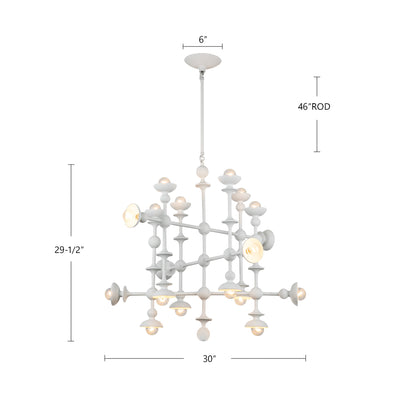 Cadence 29-in Steel Chandelier