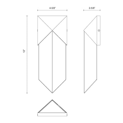 Caesar 12-in Steel Vanity Light