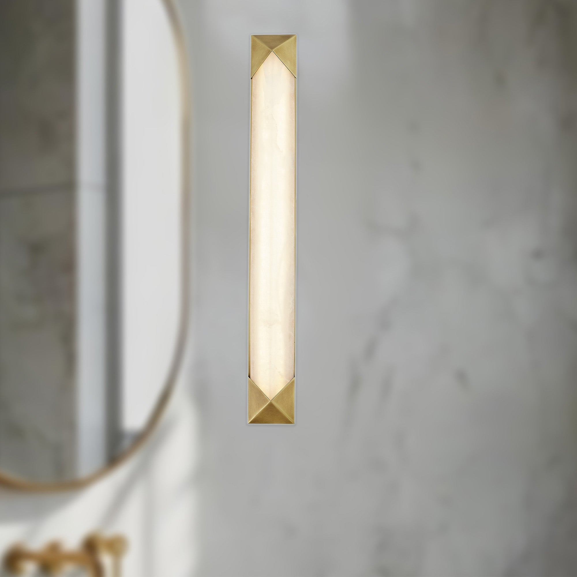 Caesar 25-in Steel Vanity Light