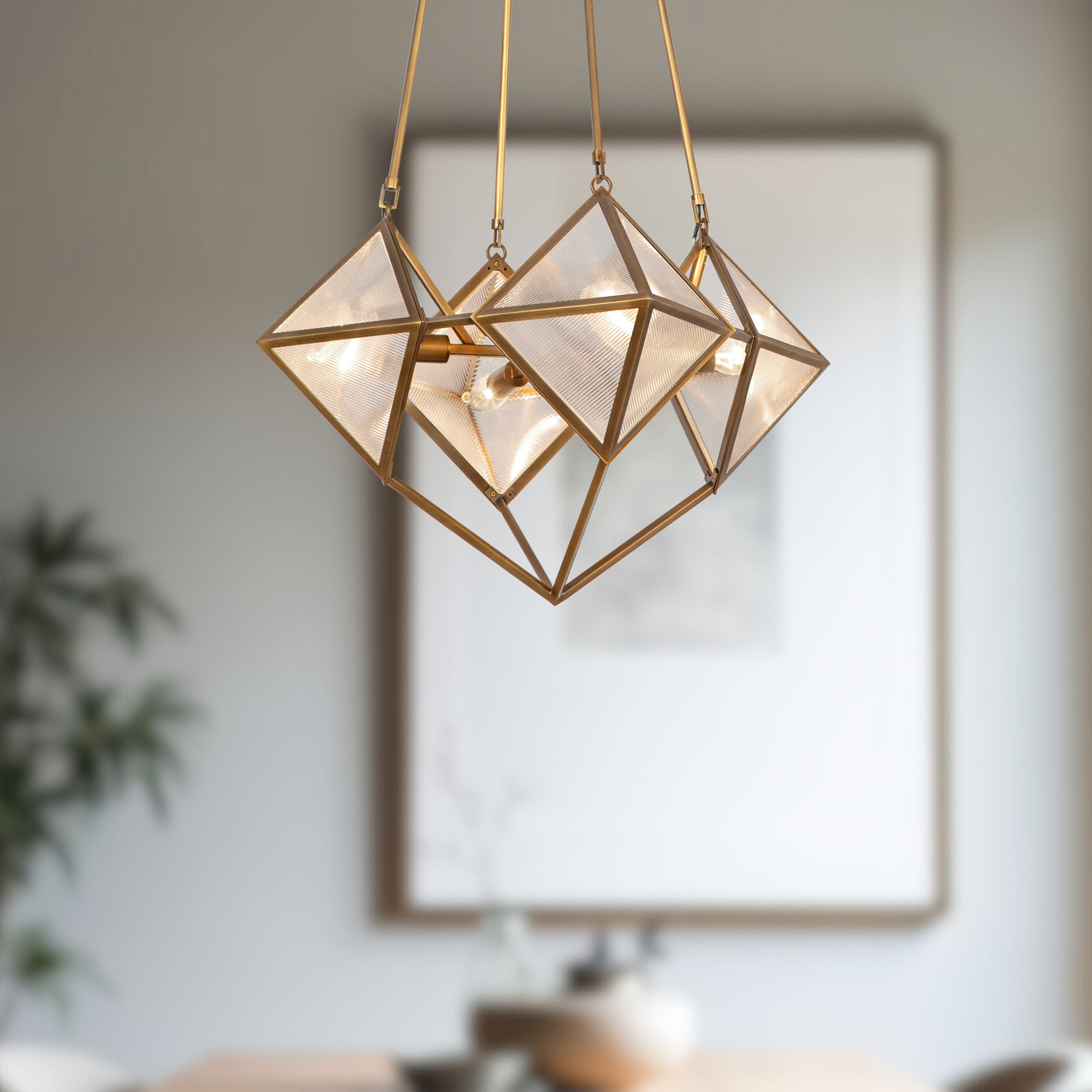 Cairo 21-in Steel Chandelier