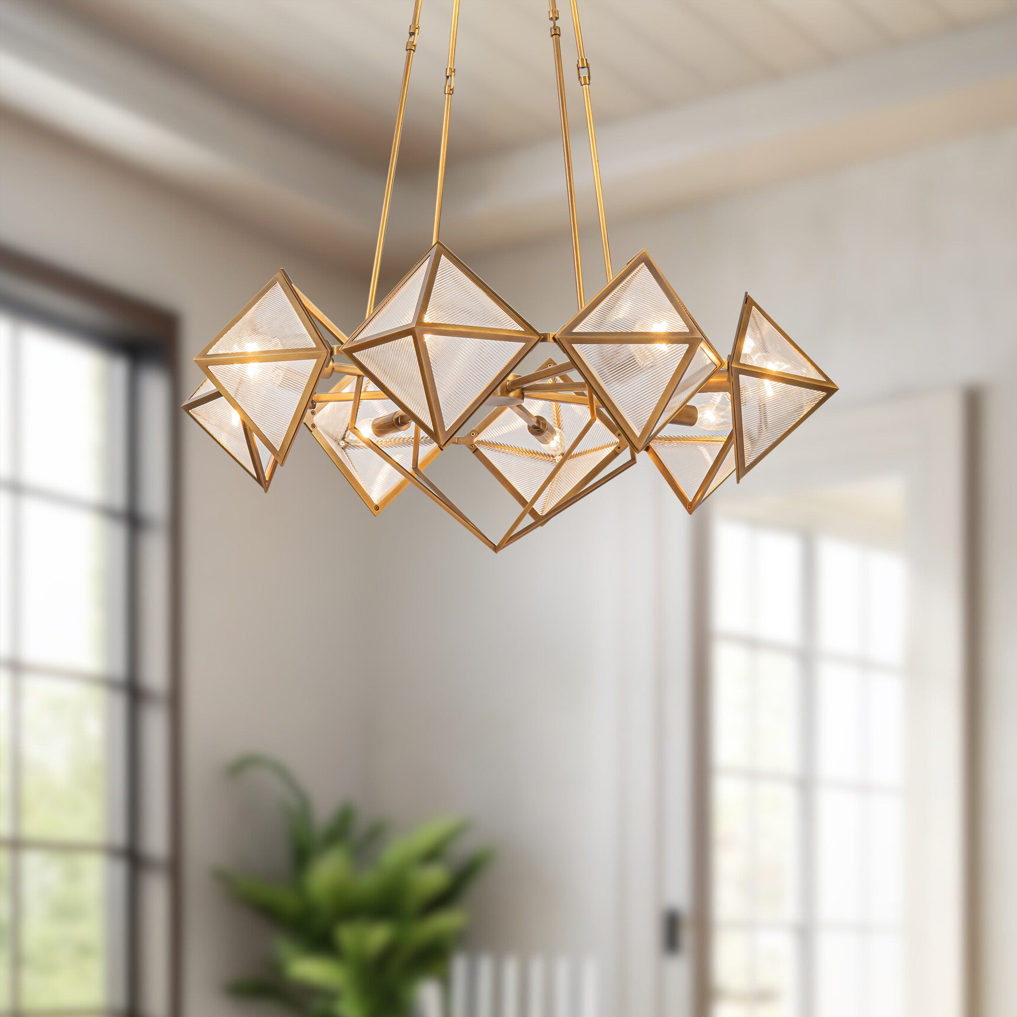 Cairo 30-in Steel Chandelier