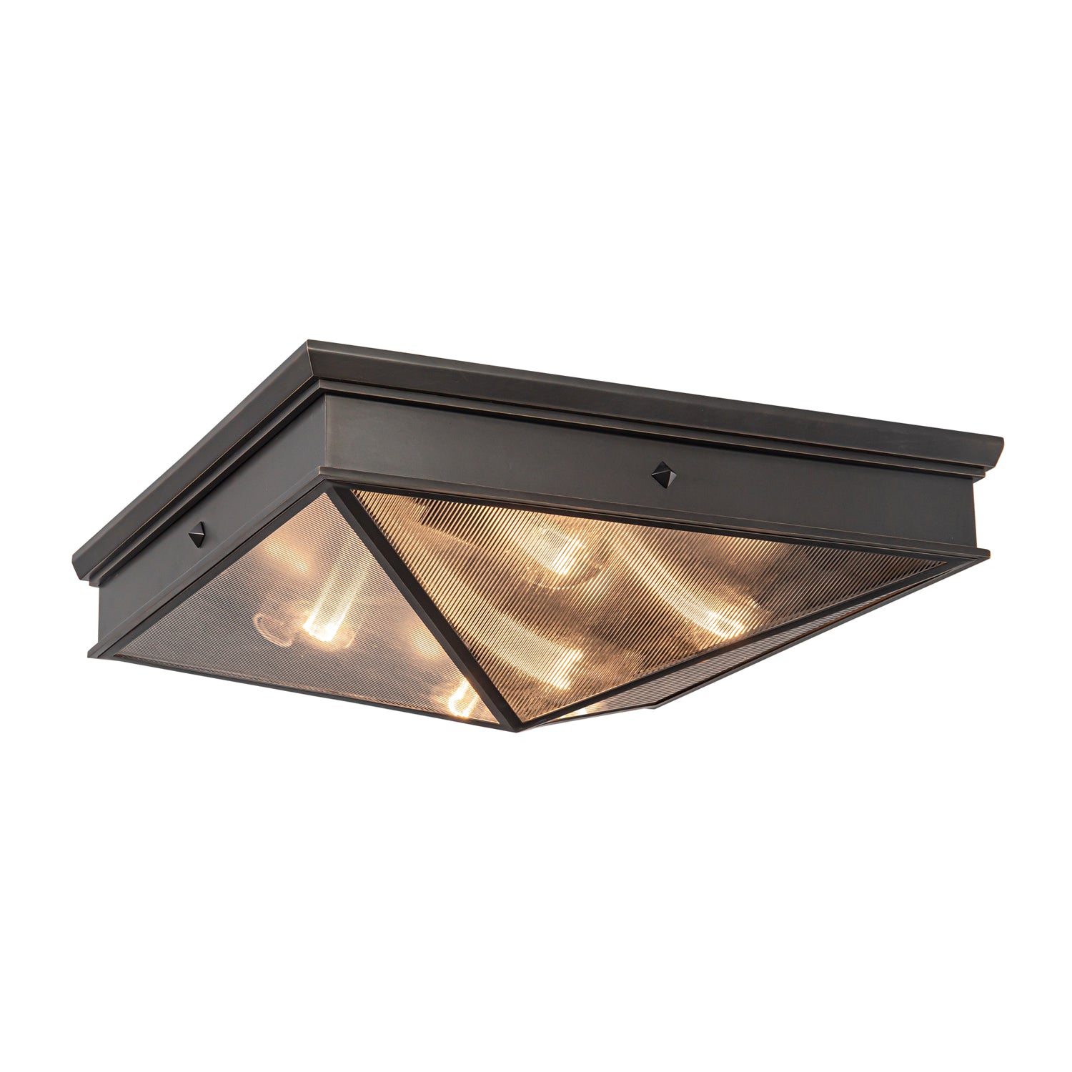 Cairo 19-in Steel Flush Mount