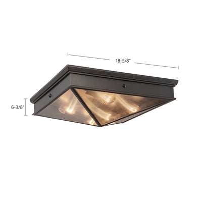 Cairo 19-in Steel Flush Mount