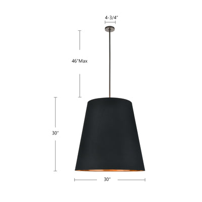 Calor 30-in Steel Pendant