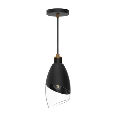 Capri 5-in Chrome and Clear Glass Mini Pendant
