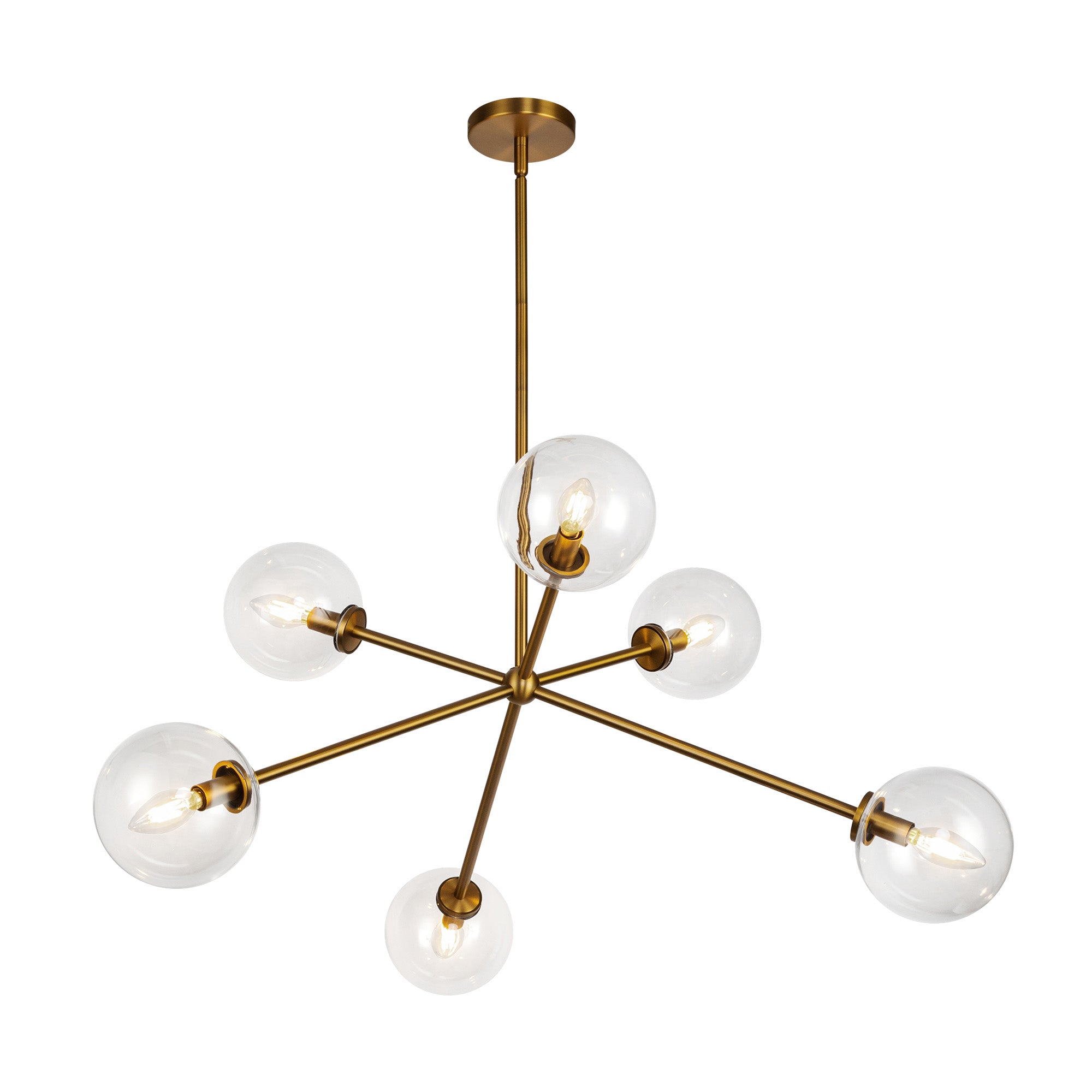 Cassia 40-in Steel Chandelier