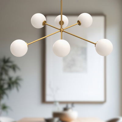 Cassia 40-in Steel Chandelier