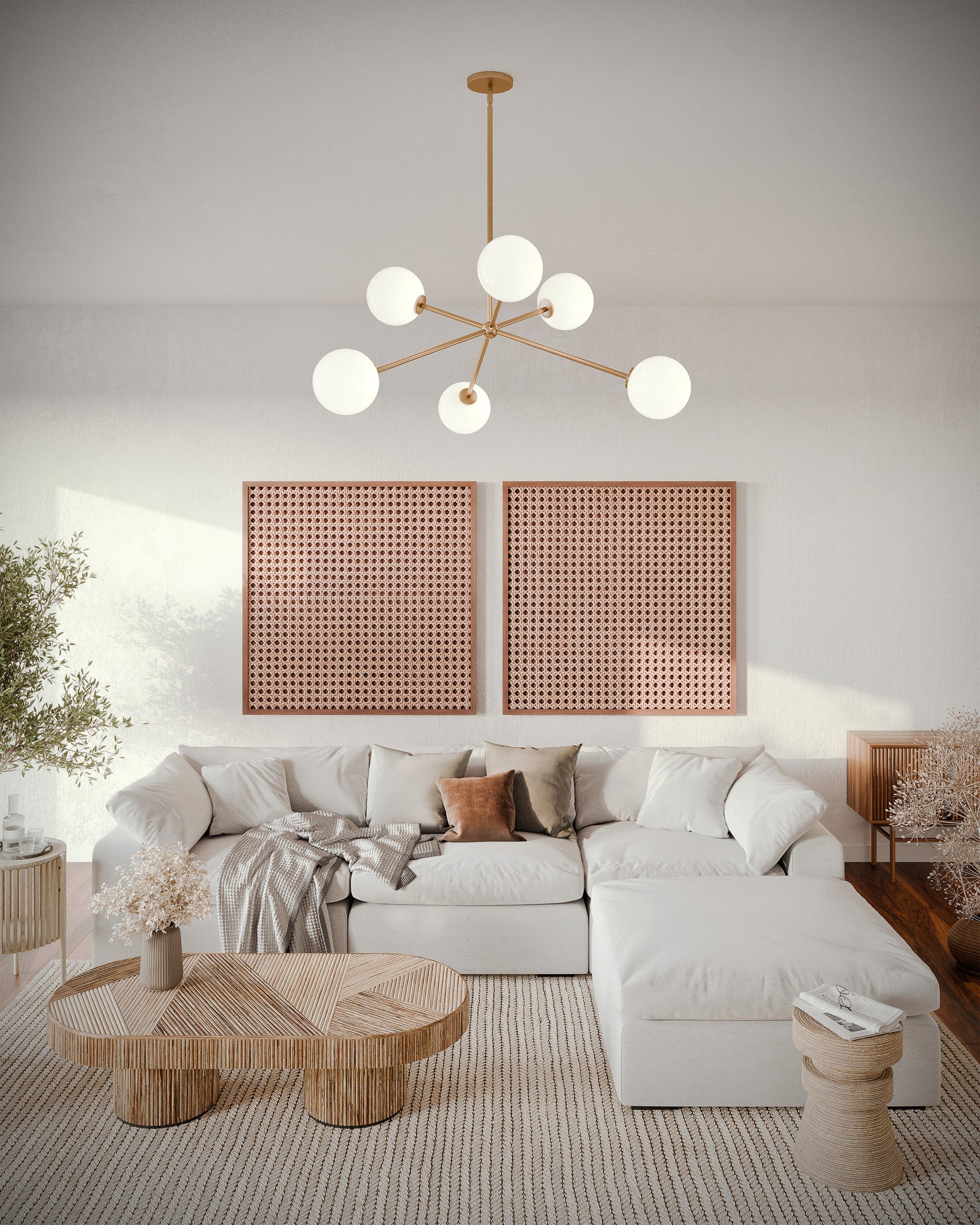 Cassia 40-in Steel Chandelier