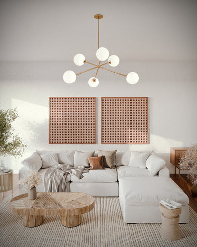 Cassia 40-in Steel Chandelier