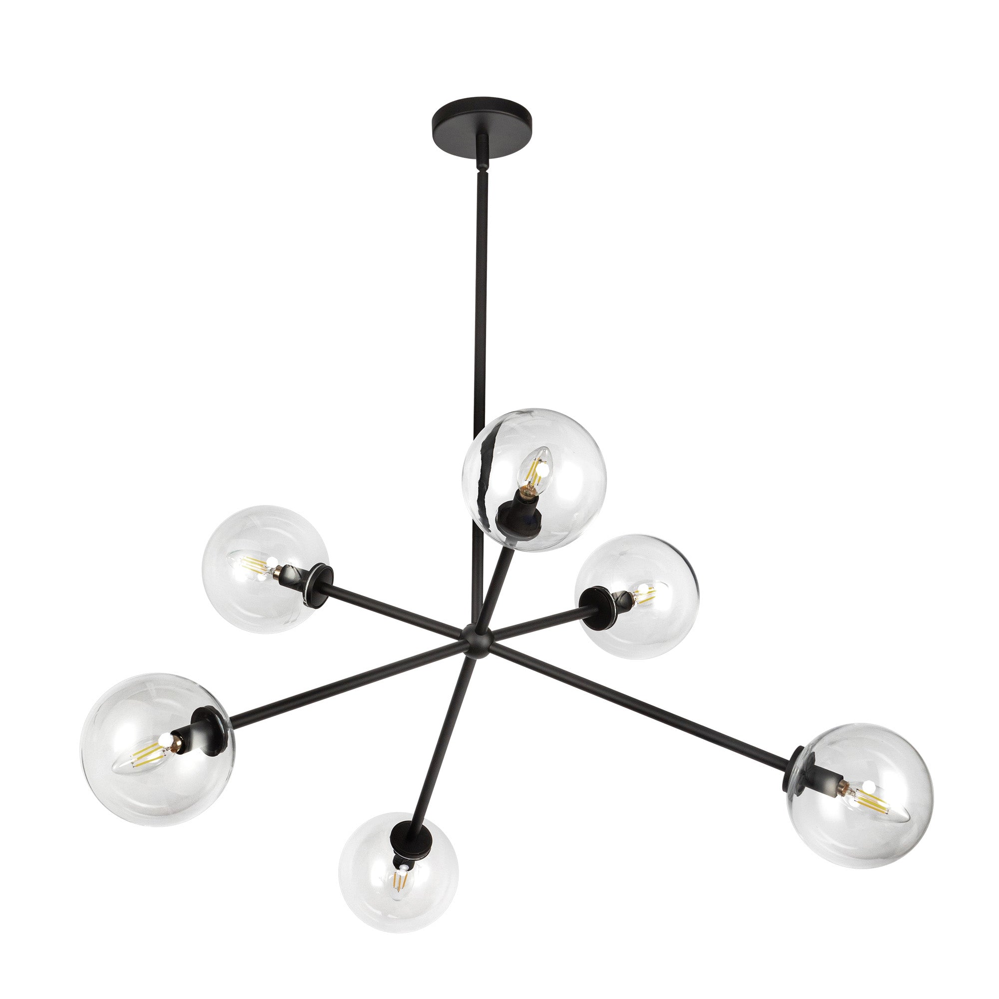 Cassia 40-in Steel Chandelier