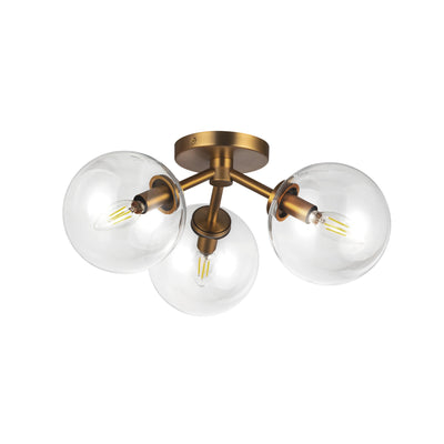Cassia 17-in Steel Semi-Flush Mount