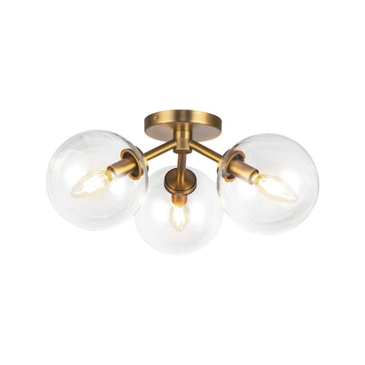 Cassia 17-in Steel Semi-Flush Mount