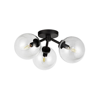 Cassia 17-in Steel Semi-Flush Mount