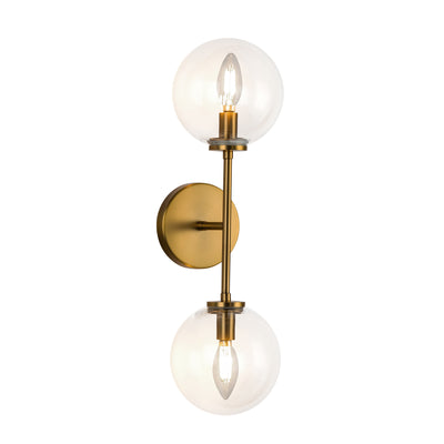 Cassia 20-in 2 Light Steel Vanity Light