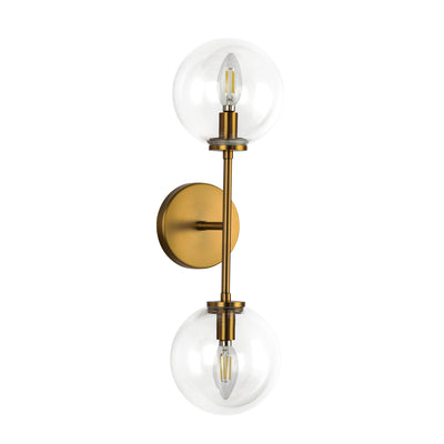 Cassia 20-in 2 Light Steel Vanity Light