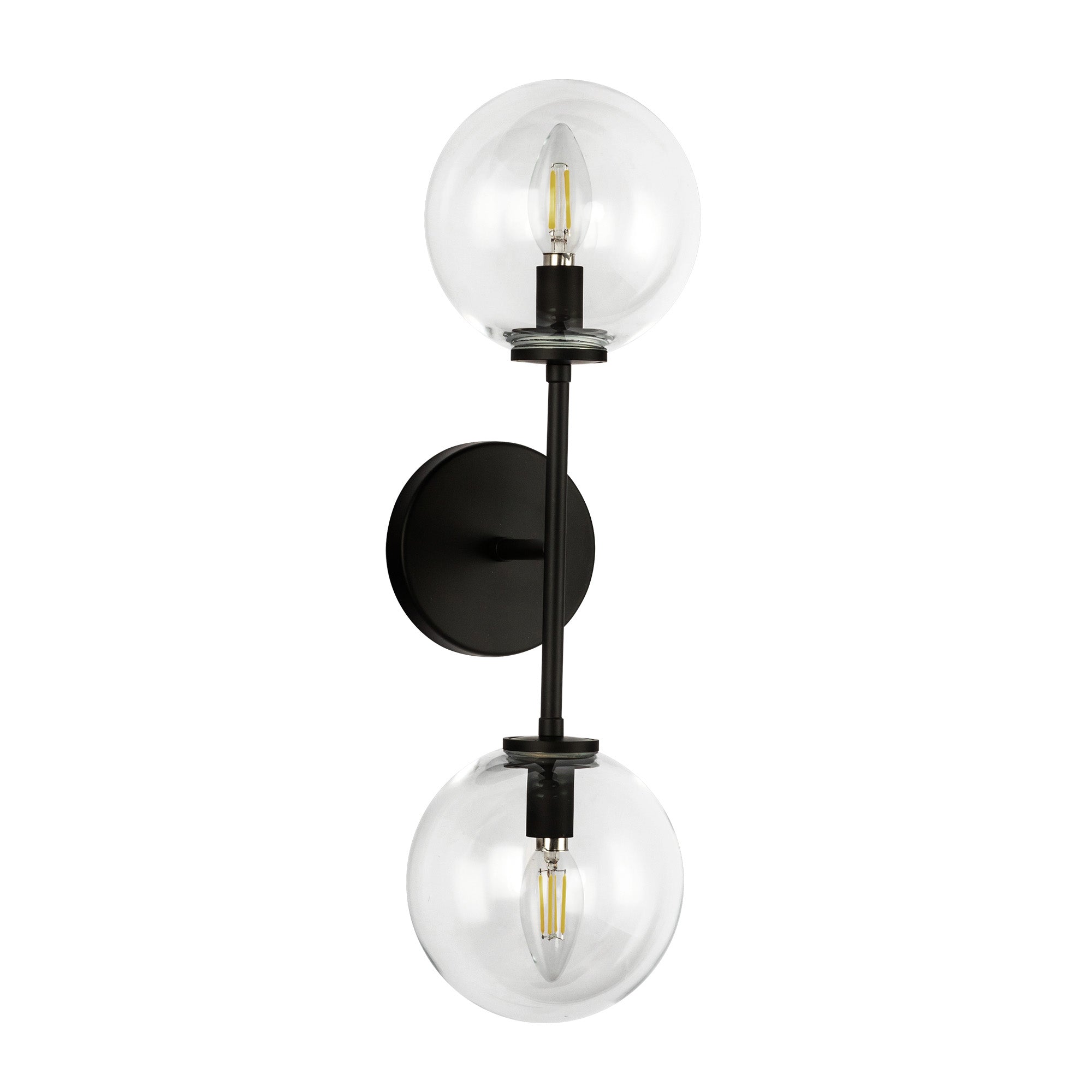 Cassia 20-in 2 Light Steel Vanity Light