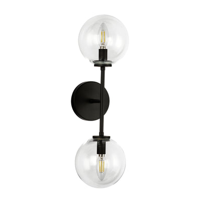 Cassia 20-in 2 Light Steel Vanity Light