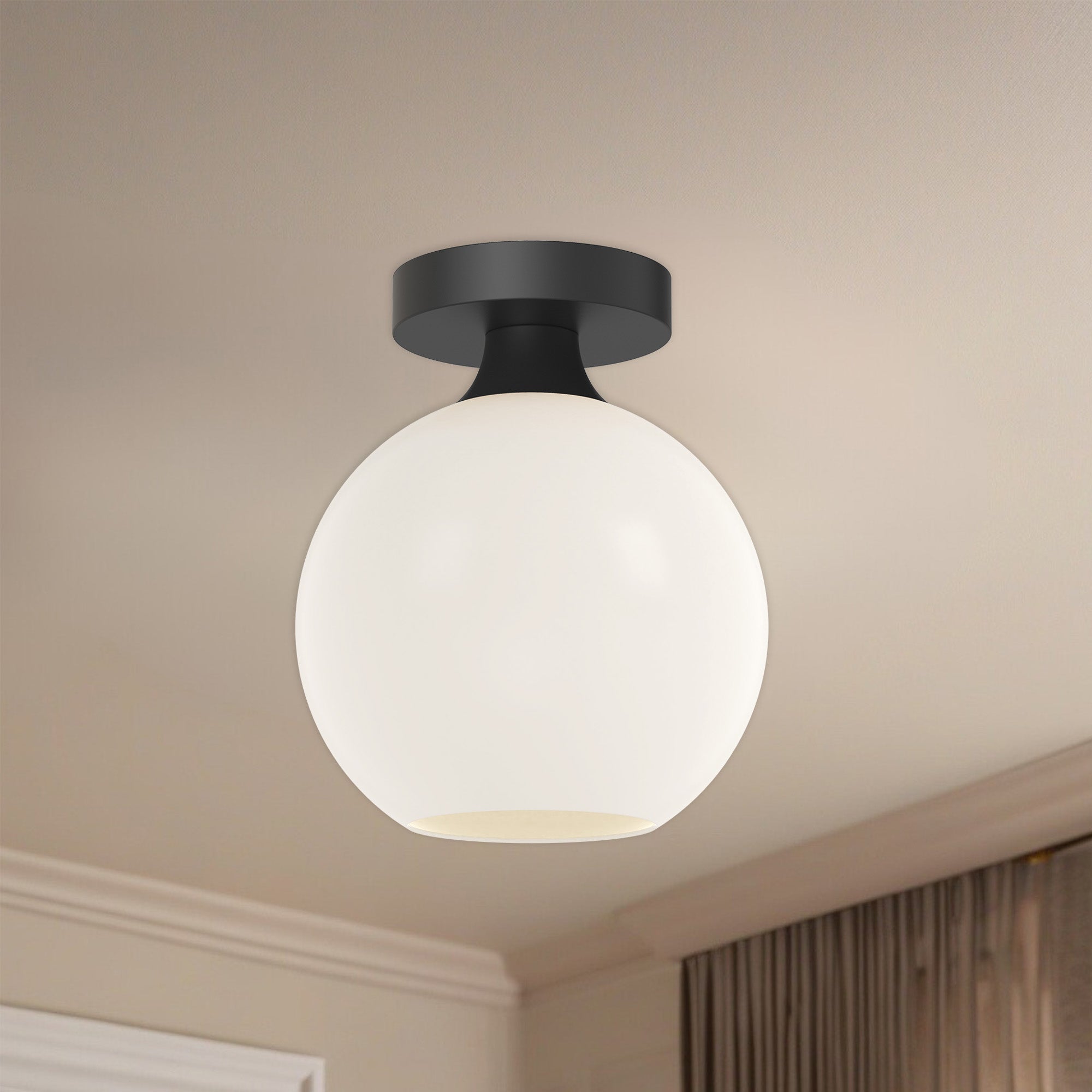 Castilla 8-in Steel Flush Mount