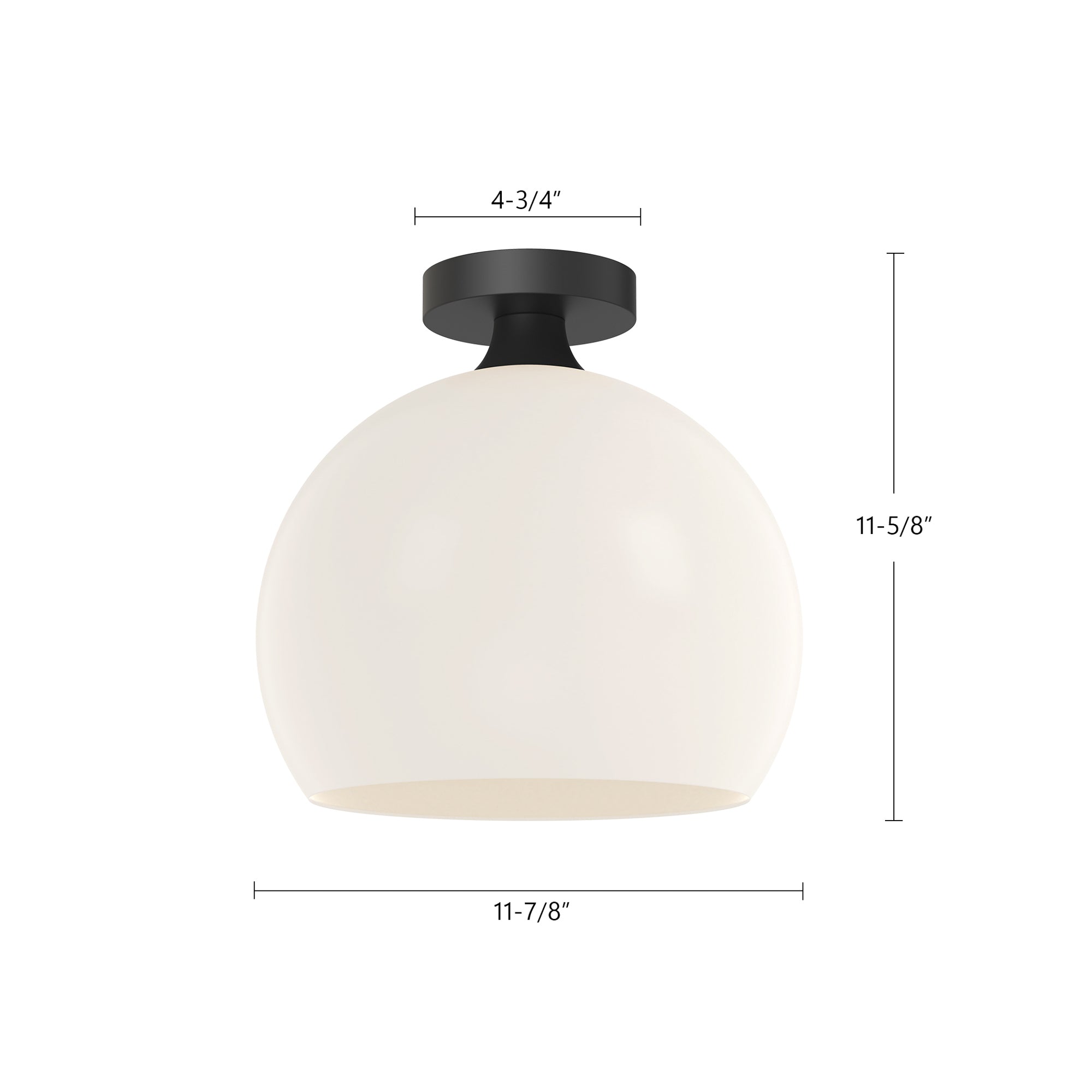 Castilla 12-in Steel Flush Mount