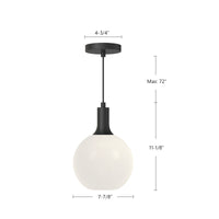 Castilla 8-in Steel Pendant