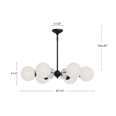 Celia 30-in Steel Chandelier