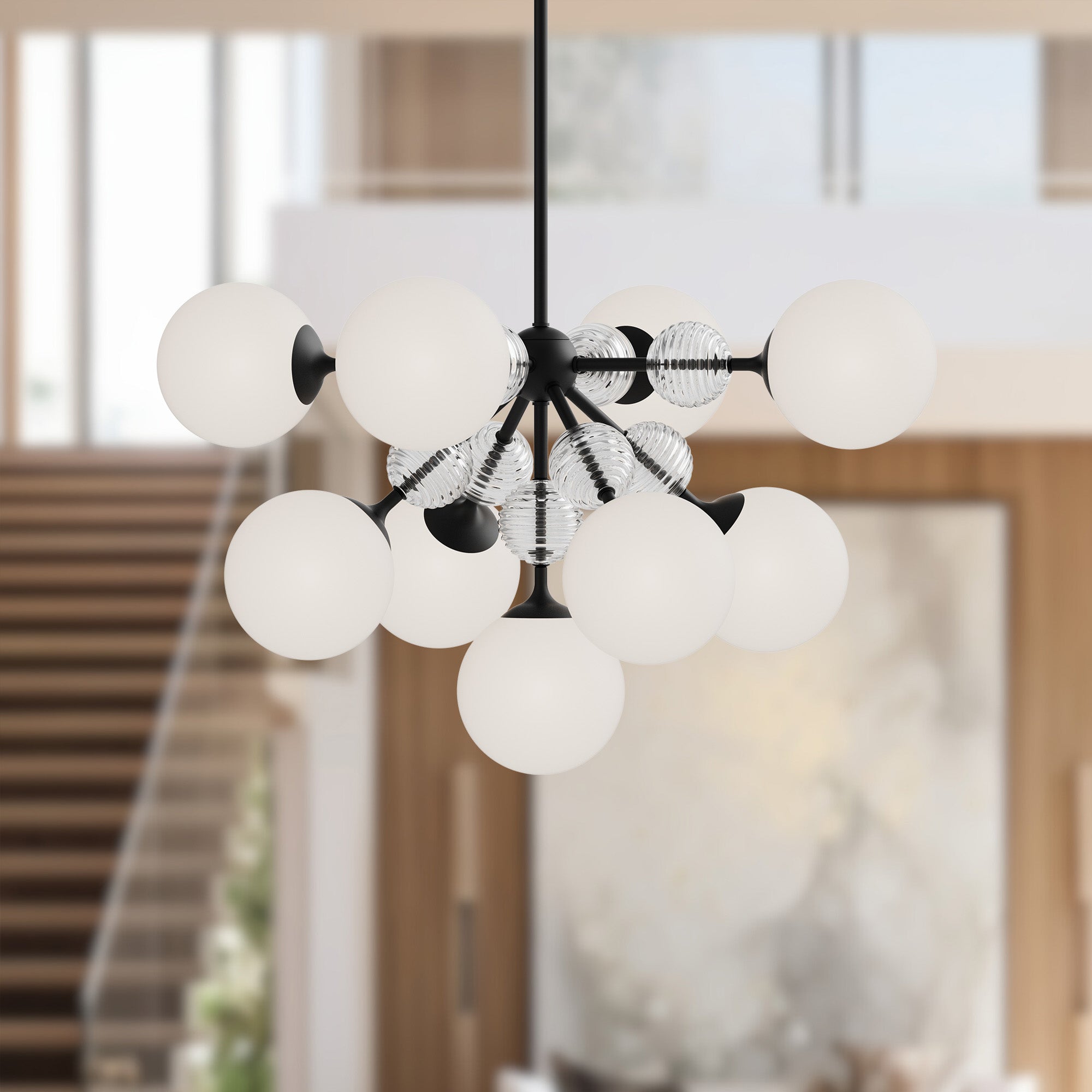 Celia 31-in Steel Chandelier