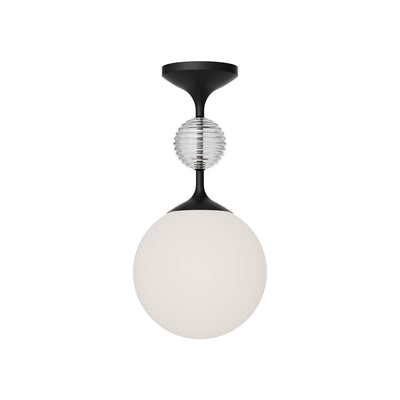 Celia 8-in Steel Semi-Flush Mount