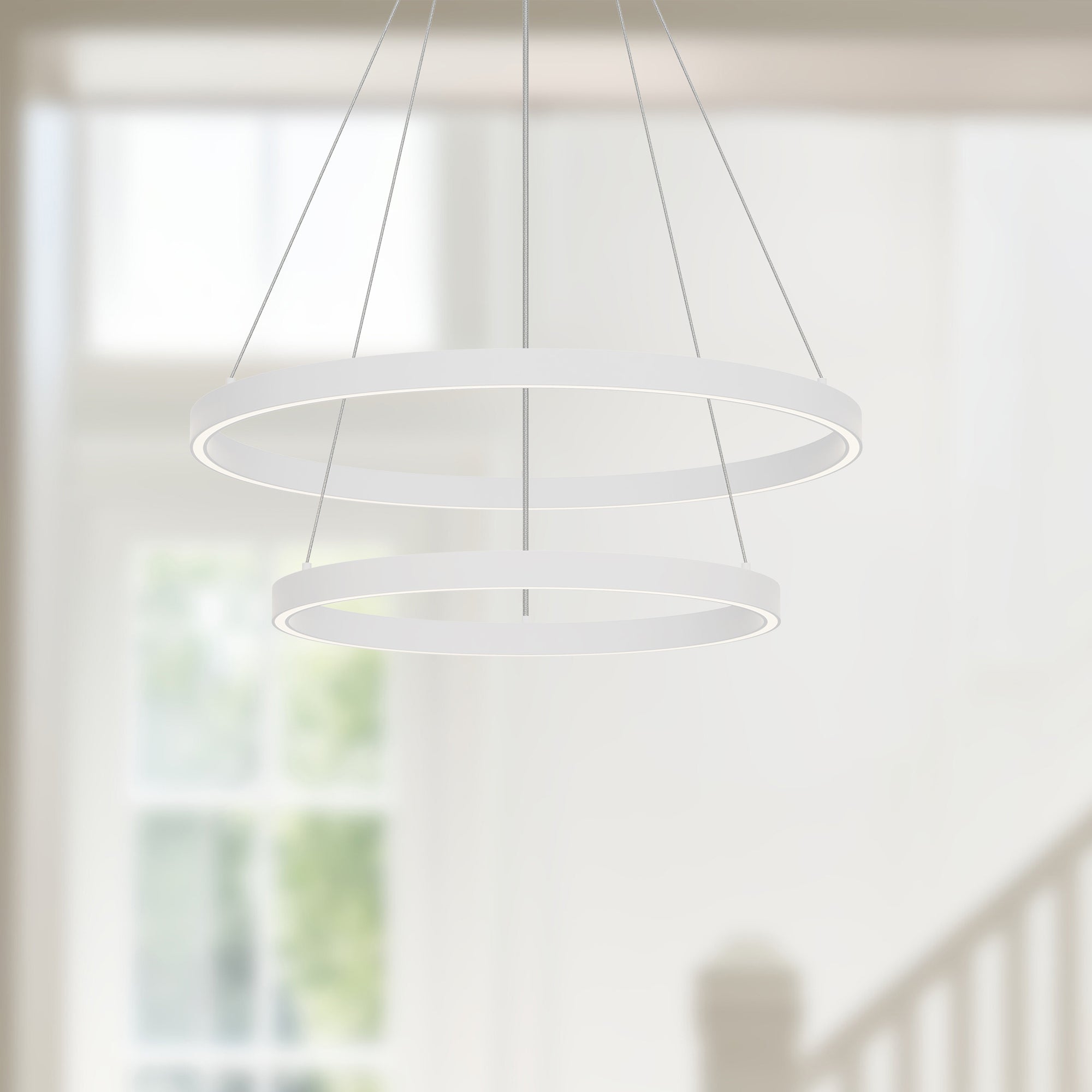 Cerchio 24-in Aluminum Chandelier