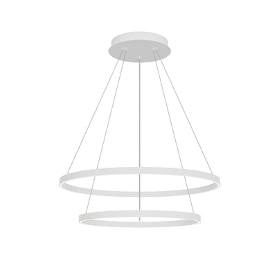 Cerchio 32-in 2 Tier Aluminum Chandelier