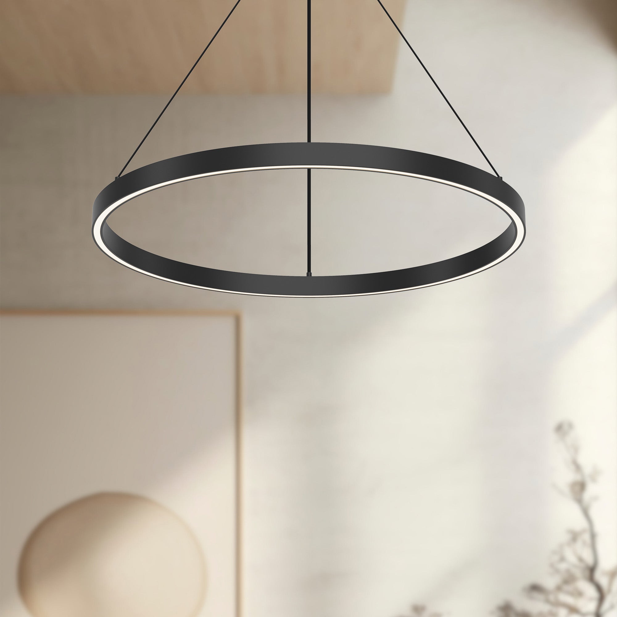 Cerchio 24-in Dimmable LED Pendant
