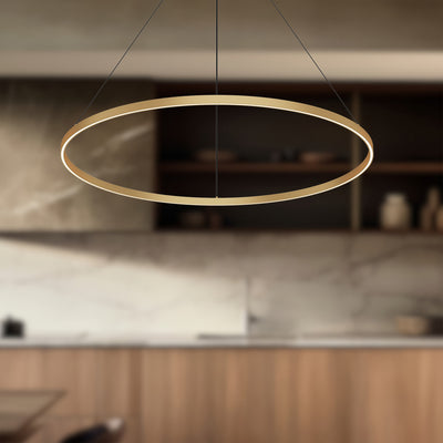 Cerchio 48-in Round Up and Down LED Ring Pendant