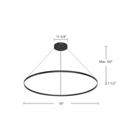 Cerchio 60-in Dimmable LED Pendant