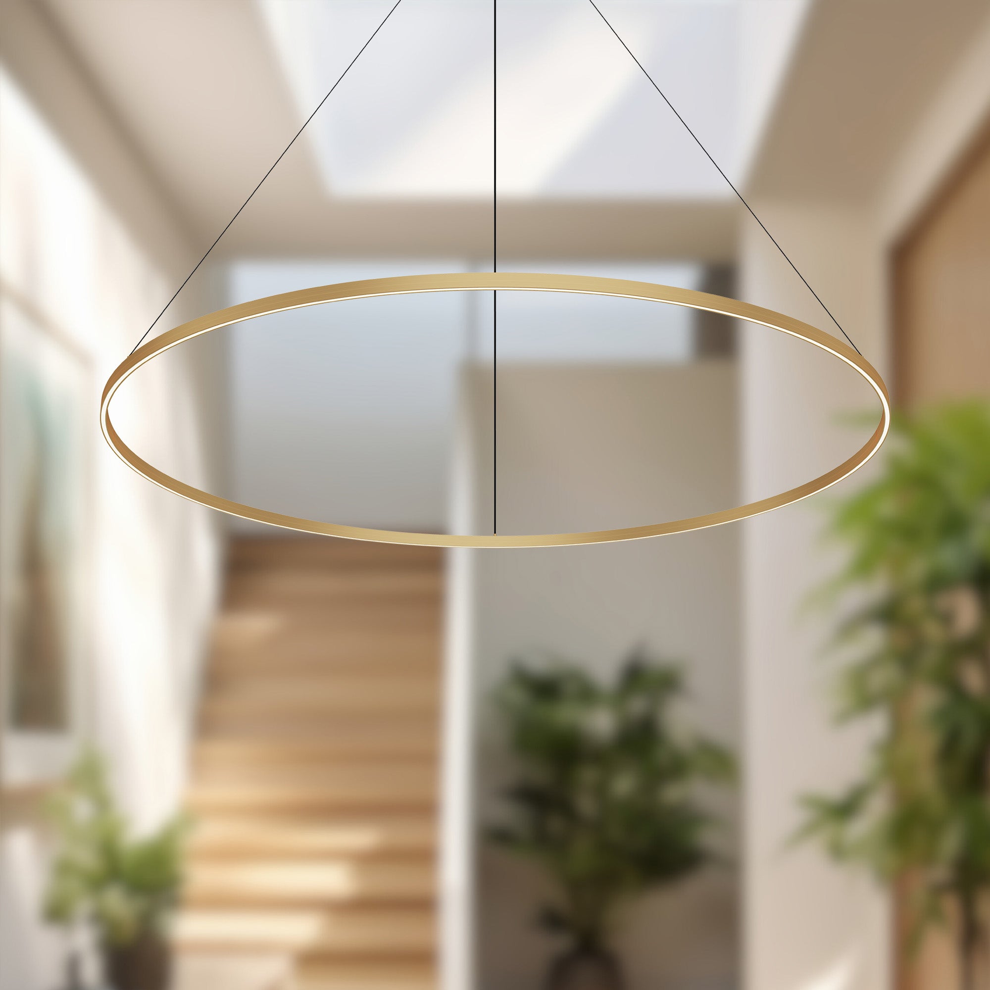 Cerchio 72-in Oversized Round LED Ring Pendant