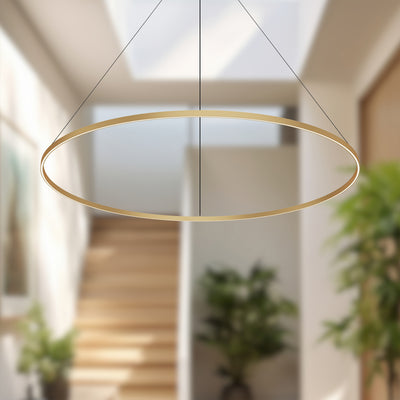 Cerchio 72-in Oversized Round LED Ring Pendant