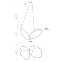 Isho 2 Head Aluminum Chandelier