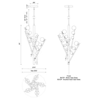 Cypress 5 Head Aluminum Chandelier
