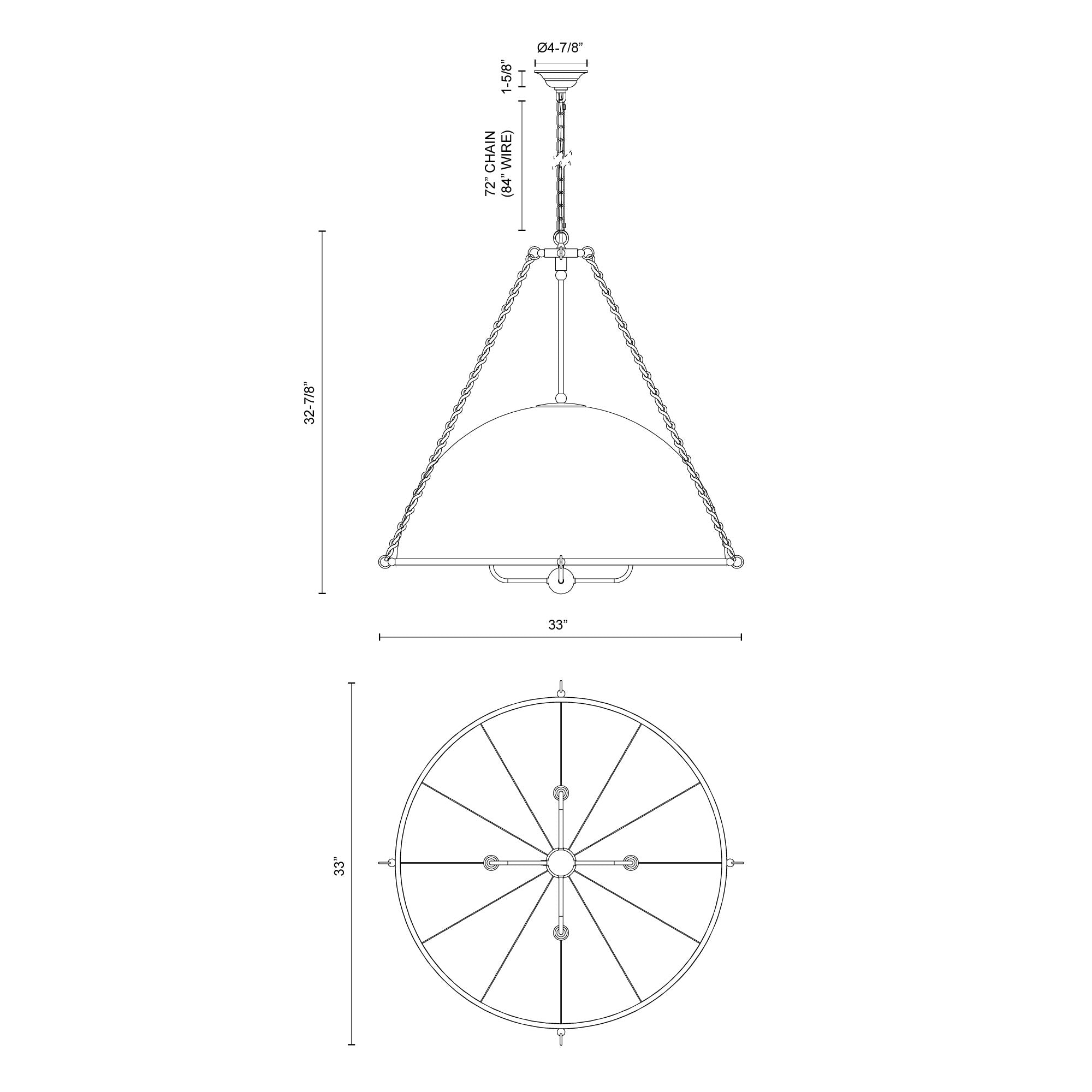 Crosby 33-in Steel Chandelier