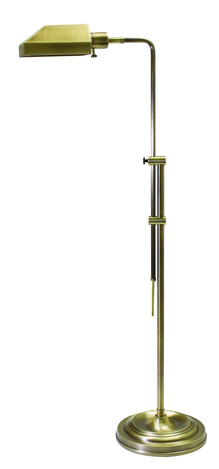 35.5-inch Coach Antique Brass Floor Lamp