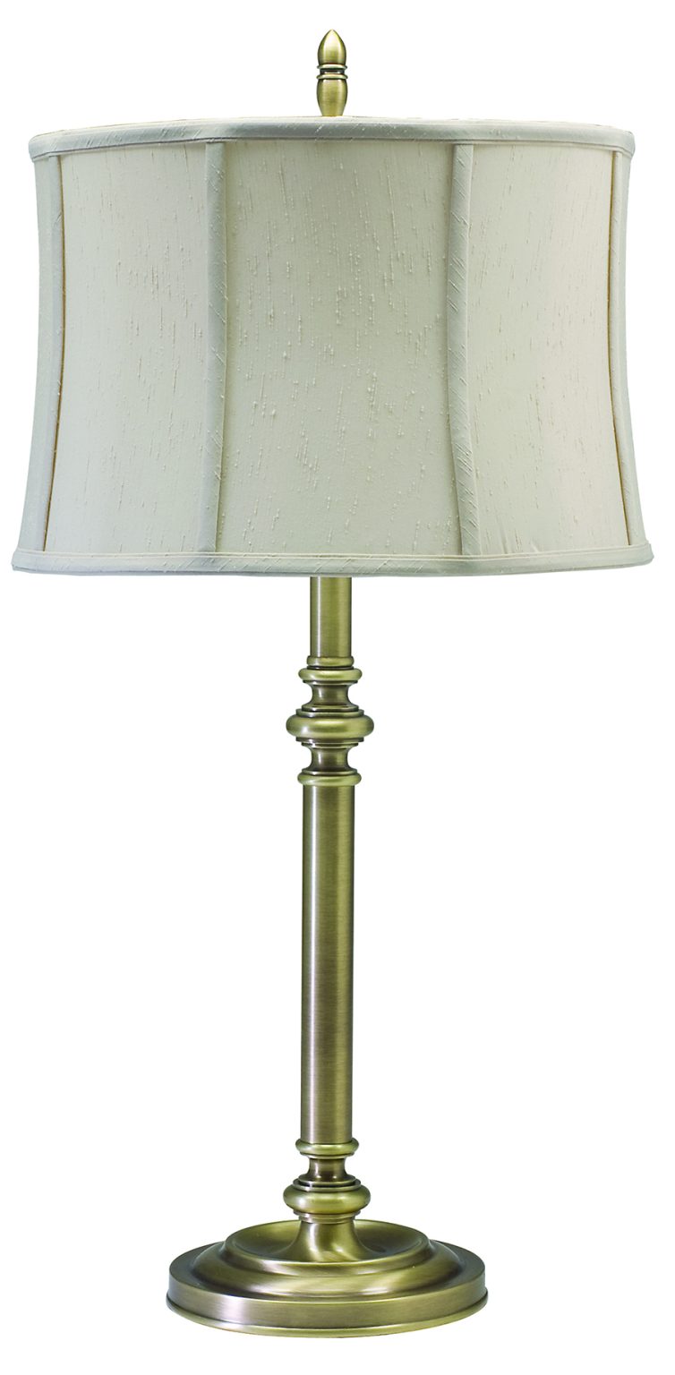 30-inch Coach Antique Brass Table Lamp