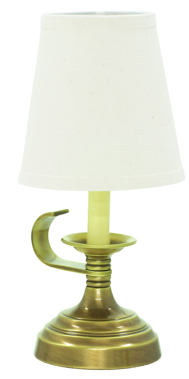 12-inch Coach Antique Brass Accent Table Lamp