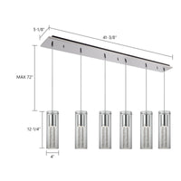 Champagne 42-in Steel Multi Pendant