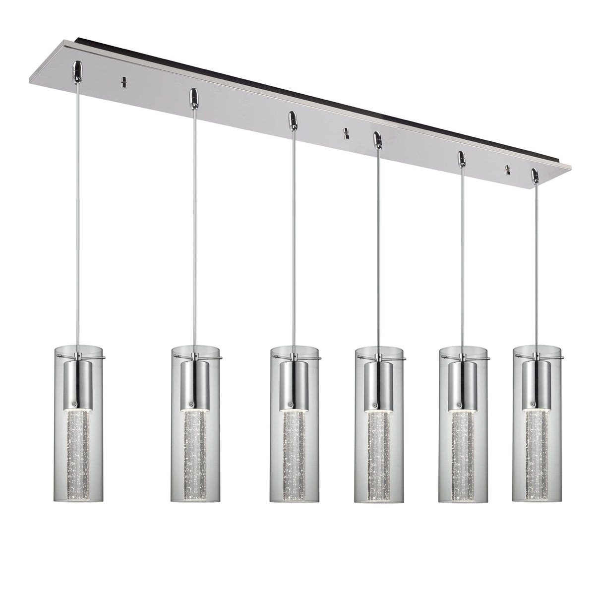 Champagne 42-in Steel Multi Pendant