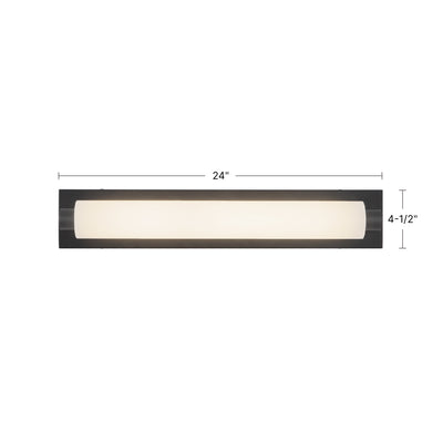 Charleston 24-in Steel Vanity Light