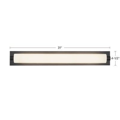 Charleston 31-in Steel Vanity Light
