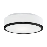 Charlie 12-in 2 lights Steel Flush Mount